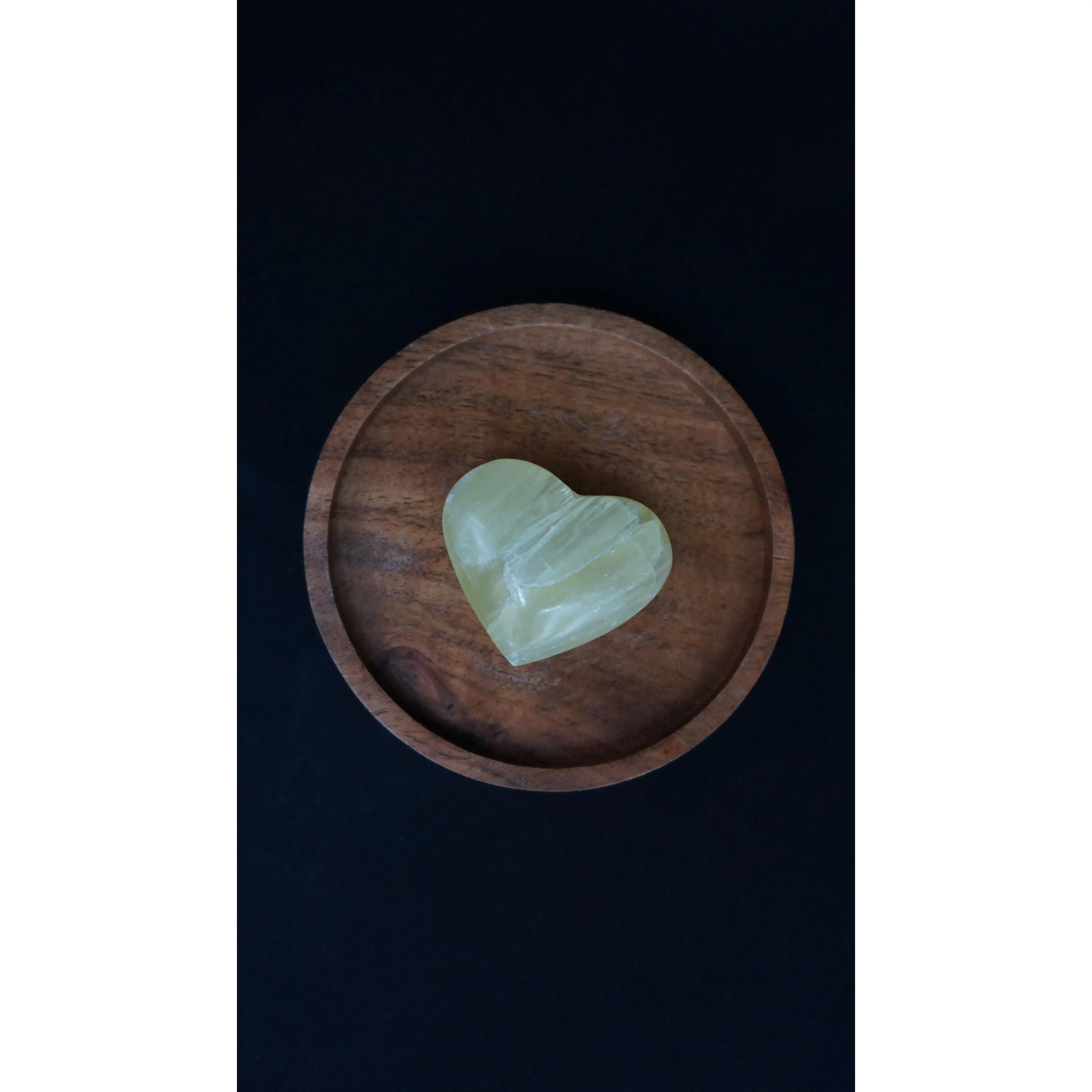 Lemon Calcite Heart Crystal for Optimism Clarity and Fresh Motivation Perfect Gift or Daily Intention