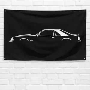 For Ford Foxbody LH Car Fans 3x5 ft Flag Garage Gift Wall Banner