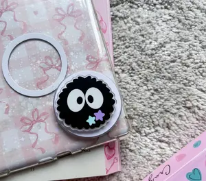 Cute Soot Sprite Phone Grip - Magnetic Pop Socket & Kickstand - Anime Inspired Gift