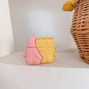 1 piece of earphone case with a butt-touching design,Cute wireless Bluetooth earphone case, drop resistant, durable and stylish accessory, suitable for AirPods pro3/1/2/3/4/pro/pro2(Different models may have different shapes)