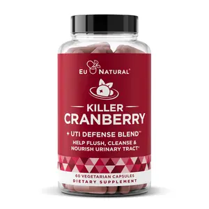 Eu Natural Killer Cranberry Pills for Women - 60 Fast-Acting Capsules - Clinically Studied UTI Defense Blend with Cranberry, Pine Bark, Propolis & Vitamin D - Vegetarian, Gluten-Free - Urinary Health Support Supplement