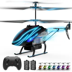RC Helicopter, Remote Control Helicopter for Kids with 30Mins Flight(2 Batteries), 7+1 LED Light Modes, Altitude Hold, RC Toys for Boys Girls