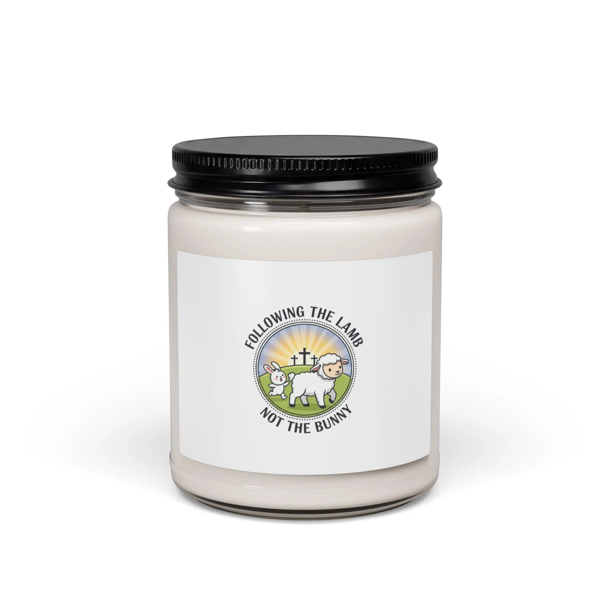 Following the Lamb Soy Candle, 9oz | Christian Easter humor, He Is Risen