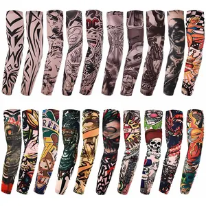 20 Pieces Fake Tattoo Arm Sleeves – Sun Protection Arm Covers for Sports & Outdoors