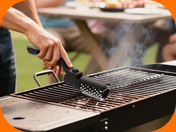 Drayvorx Electric Grill Brush for Outdoor, 2026 TikTok BBQ Grill Cleaner with 2 Heads, 3-Speed & Angle Adjust Cordless Rotary Grill Brush, 150Mins Runtime Grill Cleaning Brush for Barbecue Grates
