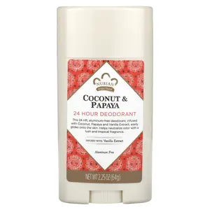 Nubian Heritage 24 Hour Deodorant, Coconut & Papaya, 2.25 oz (64 g)