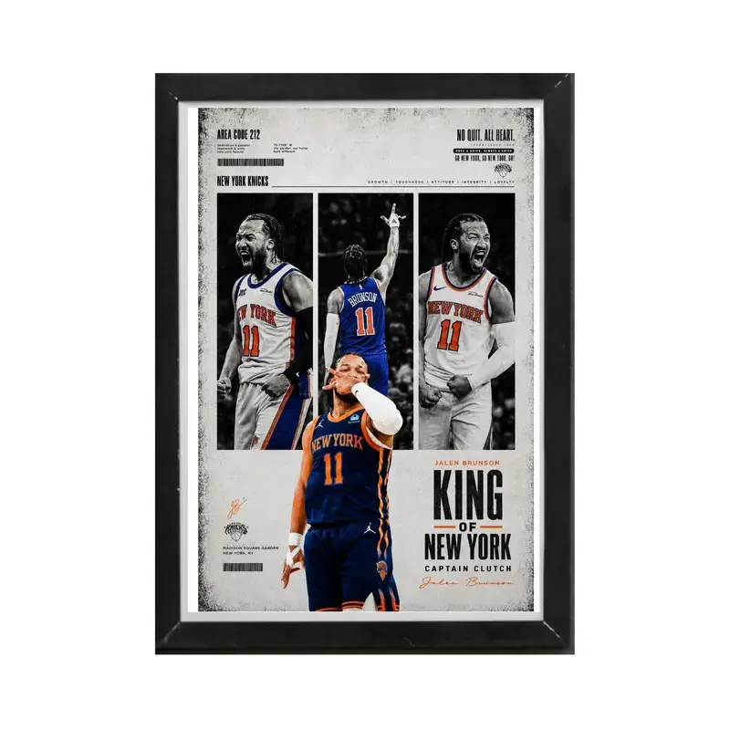 [NO FRAME] Champions KNICKS 2026 Basketball Wall Art Poster Print Unframed Aesthetic Room Home House Modern Wall Decor Trendy Gift