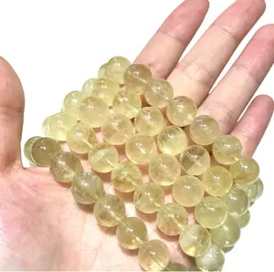 IG Crystal 2 Counts 11mm Natural Lemon Quartz Gemstone, Beaded Stretchable Unisex Bracelet, Stretch Jewelry for Men Women, Handmade, Bohemian, Birthstone Chakra Stones, Worry Healing Bracelets