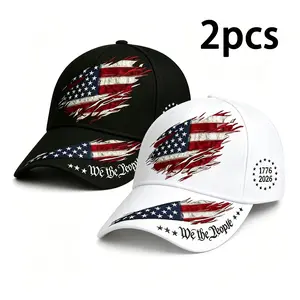 Unisex 2pcs 250th Anniversary Print Adjustable Baseball Cap - Sports & Outdoor Sun Hat for Everyday Wear, Casual Style