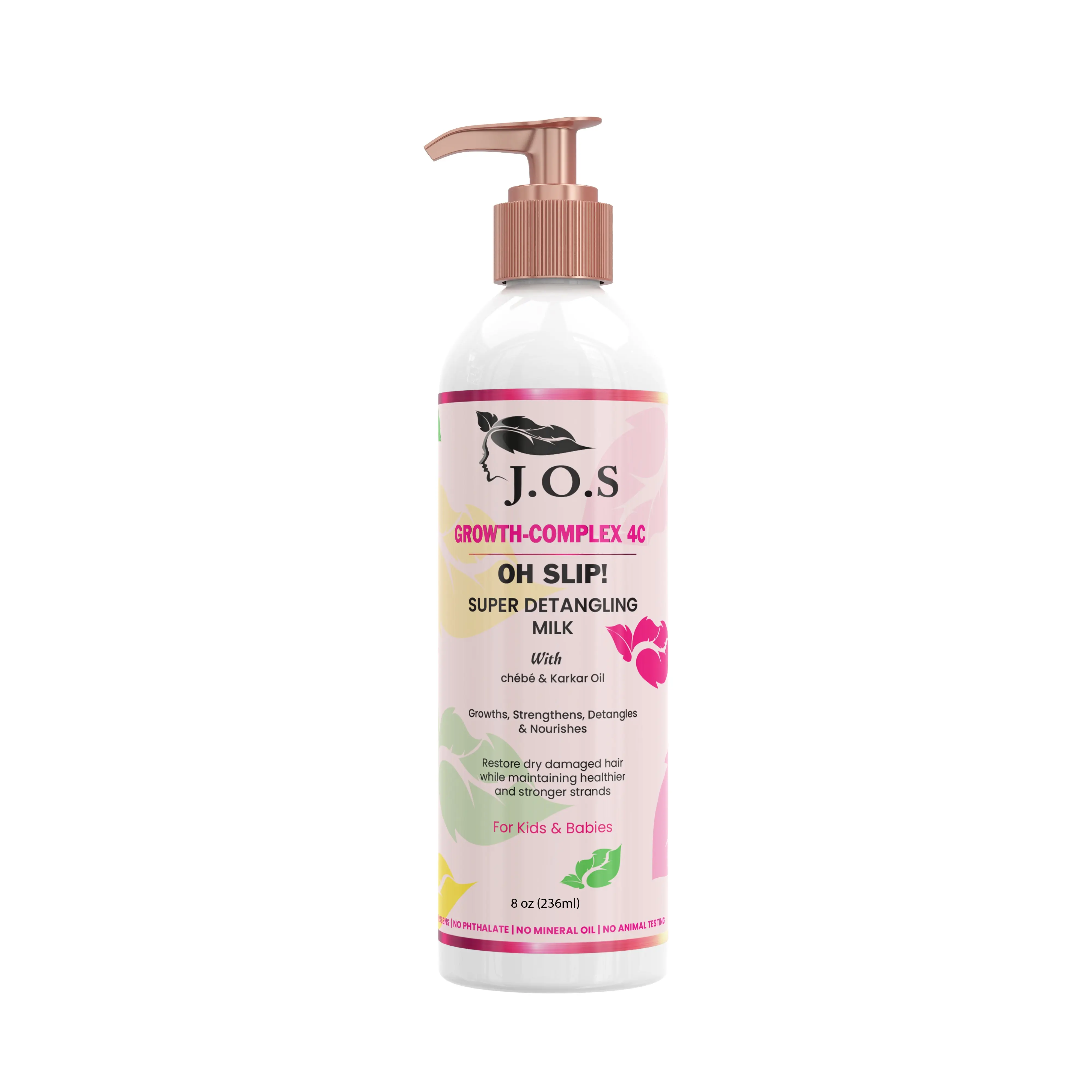 4C Hair Detangler – Chebe Leave-In Detangling Milk for Coily & Curly Hair, Natural | J'Organic Solutions