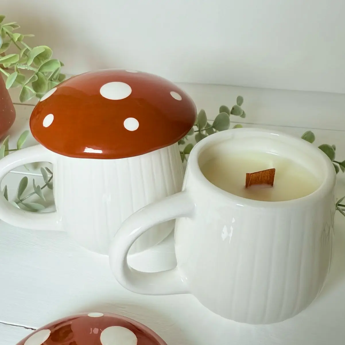 Mushroom Soy Wax Fall Candle