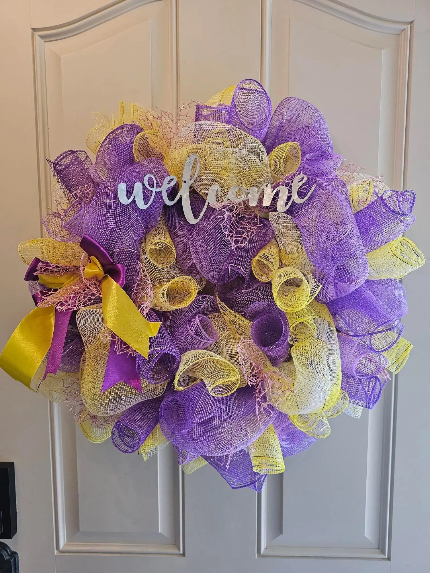 Custom Wreath for Front Door – Personalized Year-Round Wreath – Custom Colors & Name – Handmade Door Decor – Housewarming Gift Christmas Ornaments