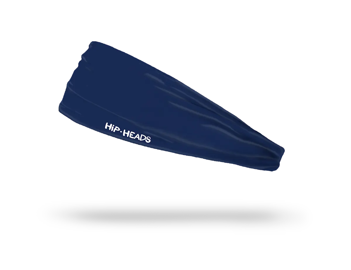 HIP HEADS Unisex Nautical Nova Navy Sporty Sports Headband - Moisture-Wicking, Stretch-Fit, Durable for Athletes, Sporty Sports Headbands