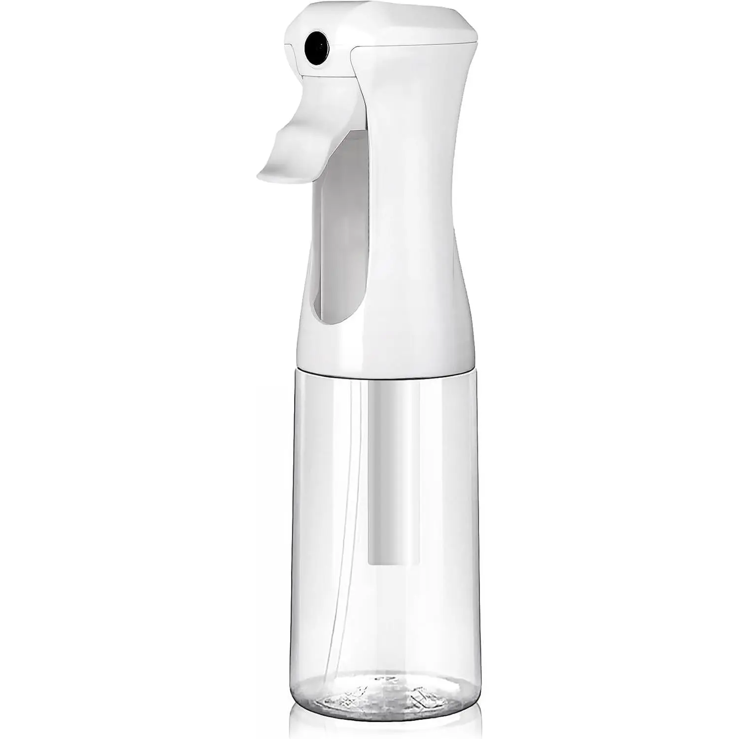 Clear Continuous Spray Bottle - Fine Mist Mister, Refillable 200ml/6.7oz Water Spray Bottle for Hair, Cleaning & Travel (Household Ironing Accessory)