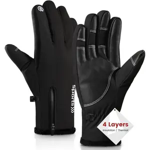 Winter Ski Gloves, Windproof Glove for Men & Women, Touchscreen Snow Gloves for Cold Weather, Thermal Warm Glove
