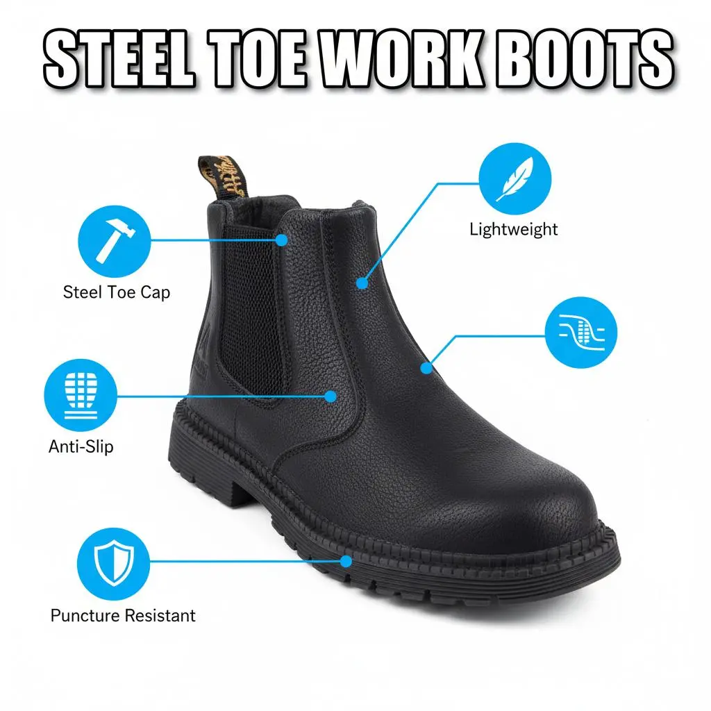 Bakery Workwear Splash-proof Smash-proof Puncture-proof Breathable Safety Shoes Unisex Chef Work Shoe Waterproof Anti-slip Durable Outdoor Comfortable Lightweight Kitchen Footwear Oil Resistant Men Women Culinary Non-Slip Protective Sneakers Gear Wear