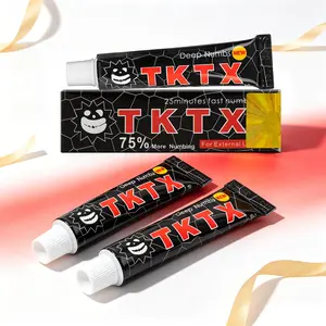 Tattoo Numbing Cream (2 Pack) - Black 75% Limited Edition - Pain Free Tattoos - Effective Numbing Formula for No-Distraction 10g
