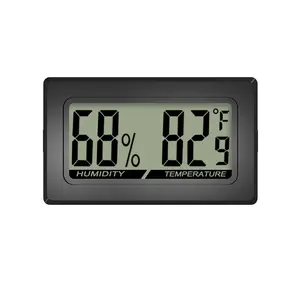 Embedded Mini Electronic Digital Display Thermohygrometer for Reptiles and Tortoises, Pet Cage Thermohygrometer