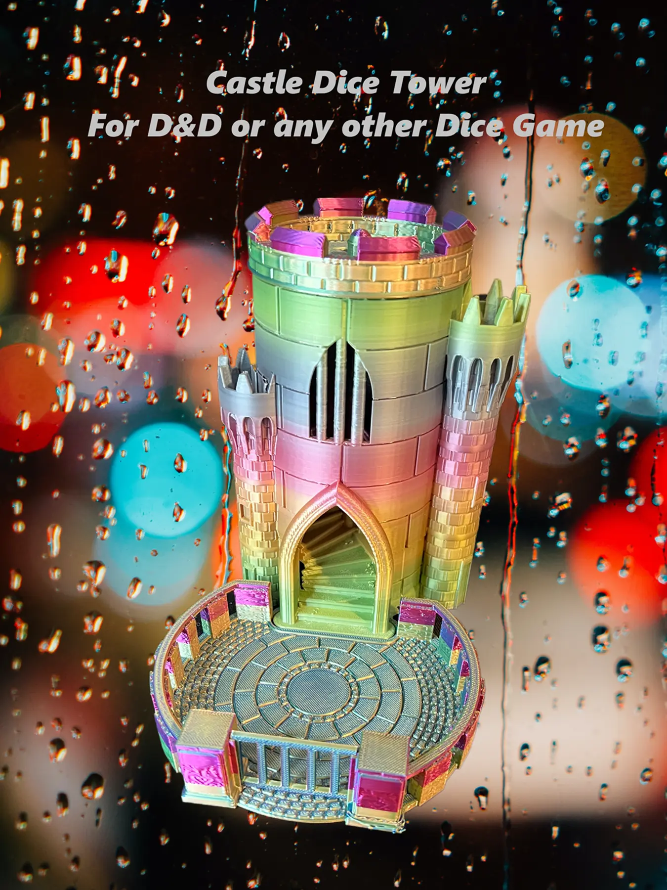 3D Printed Dungeons & Dragons Castle Roll Tower