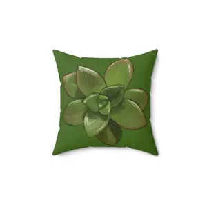 Succulent Pillow - Spun Polyester Square Pillow