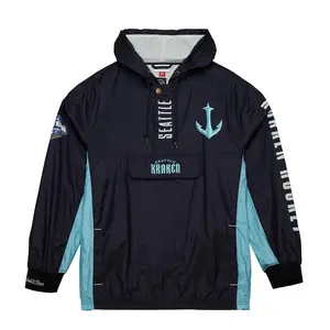 Seattle Kraken Mitchell & Ness Team OG 2.0 Anorak Windbreaker