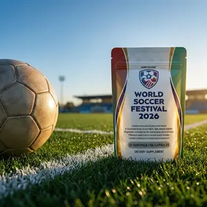 60 Vegan Capsules | World Soccer Festival 2026 Sports Energy Support – Enhanced with Creatine, Mg 200mg, K 300mg, Ca 100mg per 2 Caps | Healthcare Fitness Edible Supplement | Perfect Family Gift Pre Workout, Vegan Mix