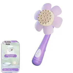 Sunflower Automatic Electric Bubble Wand, 80ML Solution, Wedding Photography Bubble Machine, Kids Outdoor Toy, Festival Gift, Automatic Bubble Blower