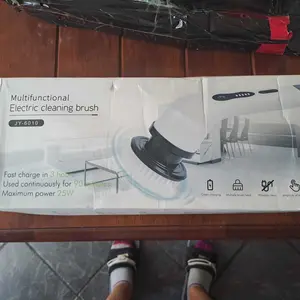 Product Review of Electric Spin Scrubber for Summer Gift, Handheld Shower Scrubber, Spinning Scrub Brush with Comfortable Adjustable Handle, Bathroom Scrubber, 360° Cordless Household Cleaning Brush for Windows, Electric Spin Scrubbers, Cleaner, Portable, Durable from F**e C**s C**.