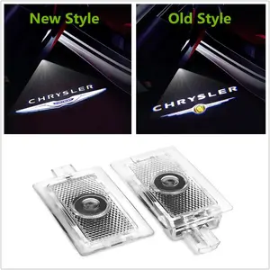 2PCS New LED Car Door Warning Courtesy Projector Ghost Shadow Light Accessories For Chrysler 200 300 300C Sebring Lancia Thema