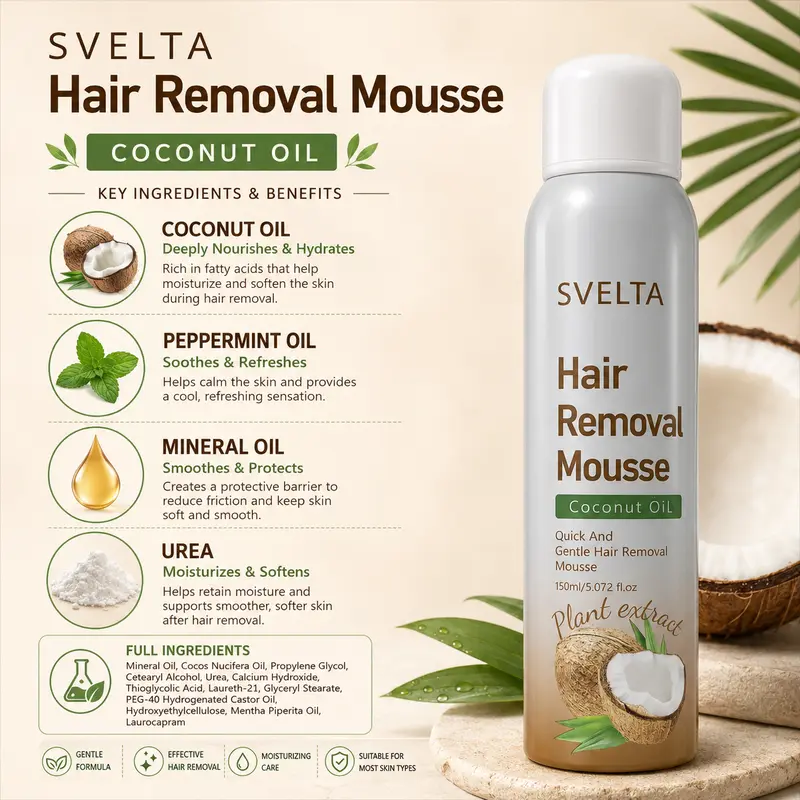 Original SVELTA formula information image featuring coconut oil and other listed ingredients