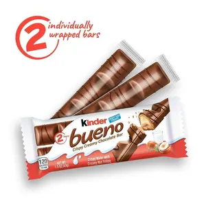 Kinder Bueno Creamy Milk Chocolate Bar, Sweet Snack, 1.5oz