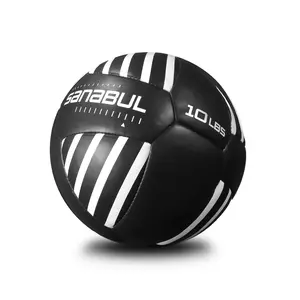 Sanabul Medicine Ball 10 Lbs Black and White Design for Active Use