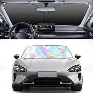 Universal Large Car sun protection, waterproof, Reflective Front Window Cover,heat insulation sunshade for front windshield, summer item, Daily summer car sunshade umbrella, car sunshade,2026new,Blocks 99% Heat,Automotive Sun Screen Visor