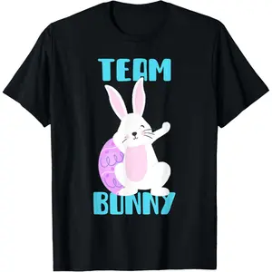 Cute Dabbing Bunny Easter TShirt for Kids Boys and Girls Celebrating Easter