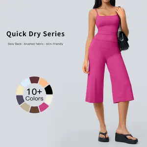 Tenwolf New Yoga Set: Camisole Top, High-Waisted Quick-Dry Casual Shorts, Running & Outdoor Yoga Outfit