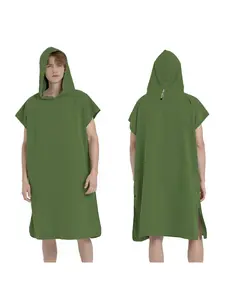 Quick Dry Microfiber Hooded Beach Towel Shower Towels High Absorbent Gym Sauna Travel Surfing Swimming Light Bathrobe Cloak Changing Quick Drying Towel