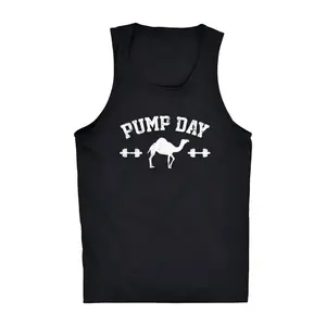 Mens Pump Day Funny Camel Hump Day Workout Sleeveless Fitness Tank Top Funny Workout Shirt for Men with Plus Sizes Fitness Tank Top for Men Funny Animal Sleeveless Tee Novelty Tank Tops for Guys Black