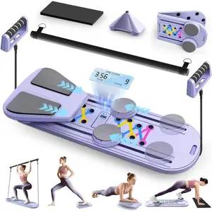 Pilates Reformer, Reformer Pilates Machine for Home Workout, Multifunctional Abdominal Board, Portable Foldable Ab Trainer Machine, Pilates Core Workout Equipment for Women