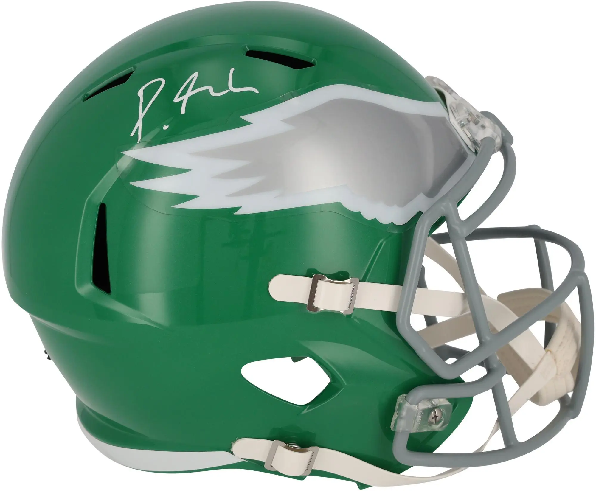 Devonta Smith Philadelphia Eagles Autographed Riddell Kelly Green 2023 Alternate Speed Replica Helmet - Fanatics Authentic Certified