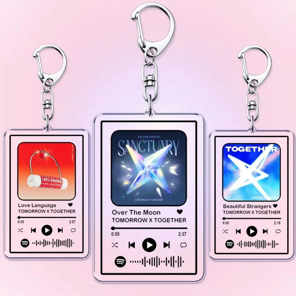 Korean Kpop Band Keychains for Women Accessories Bag Singer Soobin Yeonjun Beomgyu Taehyun Hueningkai Keying Jewelry Fans Gifts