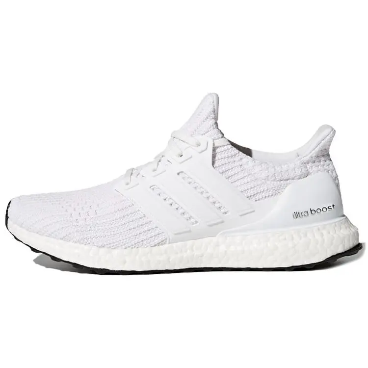 Adidas UltraBoost 4.0 Triple White' Cushioned Breathable Low Top Running Shoes Unisex BB6168