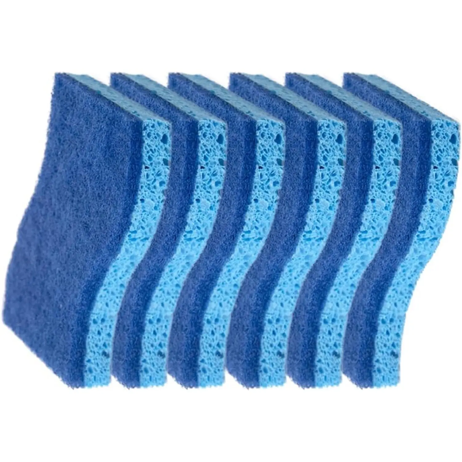 Non-Scratch Cleaning Scrub Sponges- Scrubbing Dish Sponge Ideal for Washing Kitchen,Dishes, Bathroom &More – Dishwashing Sponge Along with A Thought Scrubber – 6 sponges microfiber absorbent