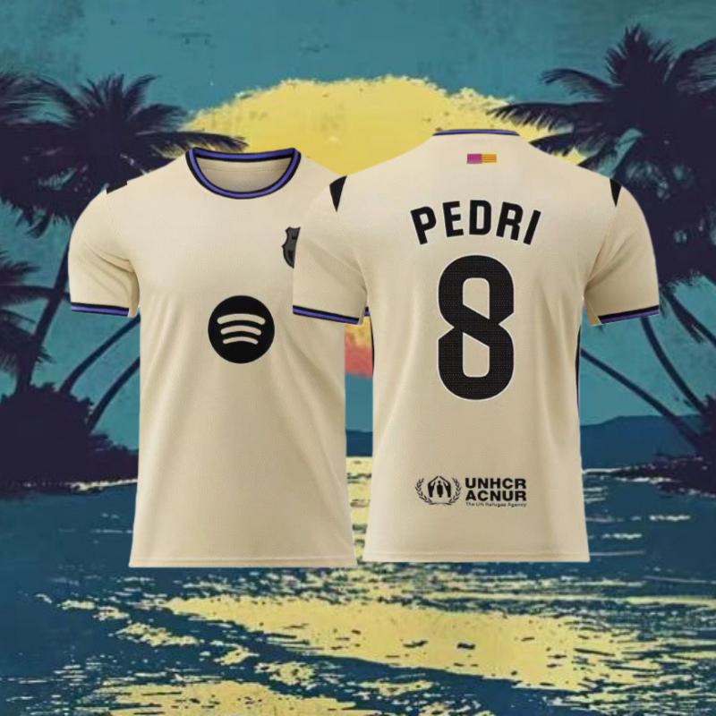 2025-26 Champions League Away Kit LamineYamal #10 FanEdition AdultMoisture-Wicking Breathable Football jersey-suitable for UEFA competitions New Year Gift