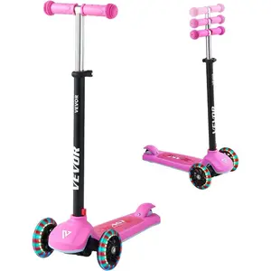 VEVOR Kick Scooter for Kids Ages 3+, 3 - Wheel Toddler Scooter with Light - Up Wheels, Adjustable Height Handlebar, Wide Anti - Slip Deck, Lightweight Aluminum Frame for Boys Girls up to 165 lbsVEVOR Super Brand Day