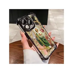 Religious Design Luxury Protection Jesus Pattern Mobile Protective Phone Case For IPhone 16 15 14 13 12 11 Pro Max Plus Shockproof Cellphone Cover