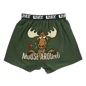 Let's Moose Around Men's Funny Boxer Short