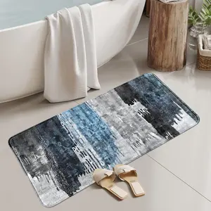 1Pc Retro Graffiti Splash Faux-Cashmere, Quick-Dry Fade-Proof Non-Slip, Tub-Entry Universal, Machine-Wash Art Gift Multi-Size Bathroom Drying Doormat