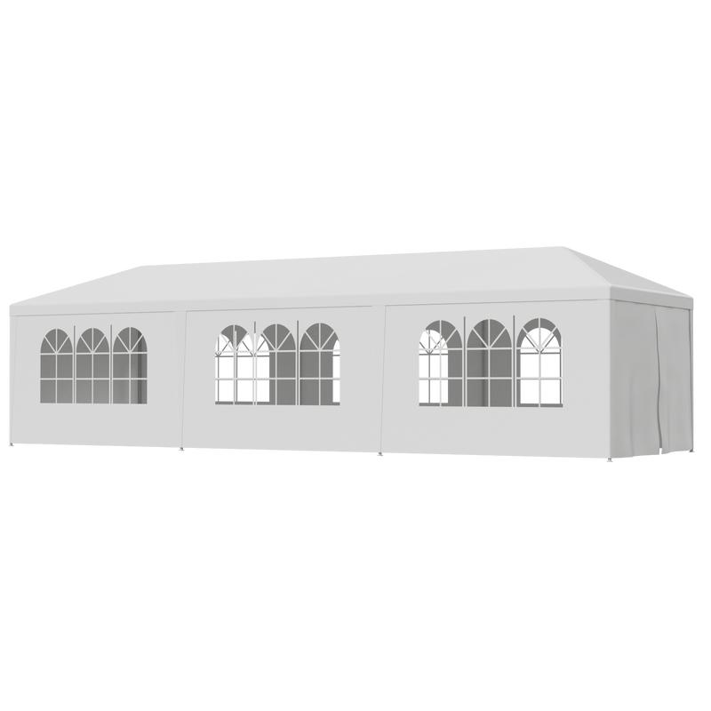 SUPERDEAL Gazebo Party Outdoor Tent in White Wedding Canopy Cater Events