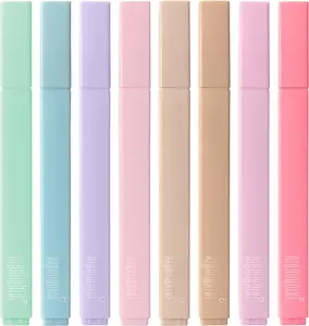 Highlighters Assorted Colors,8 Pack,Soft Chisel Tip,Cute Highlighters Set for Aesthetic School Office Supplies,Book Markers
