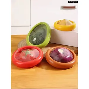 "Versatile Silicone Fruit & Vegetable Storage Containers – Reusable Savers for Freshness in Your Fridge"